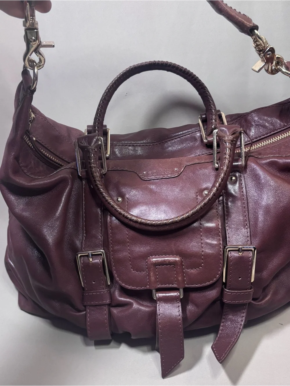 Women’s Botkier Structured Satchel Bag in Brown